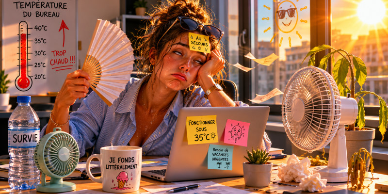 35 °C au bureau : votre droit du travail fond plus vite que vous